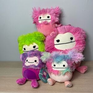 Squishmallow Bigfoot Lot/Bundle of 5